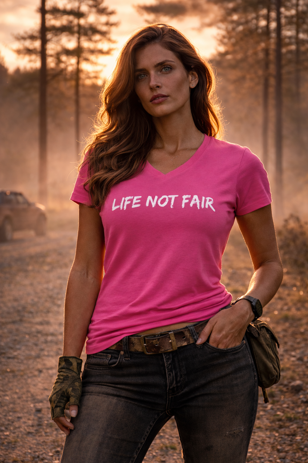 LNF Women’s relaxed v-neck t-shirt